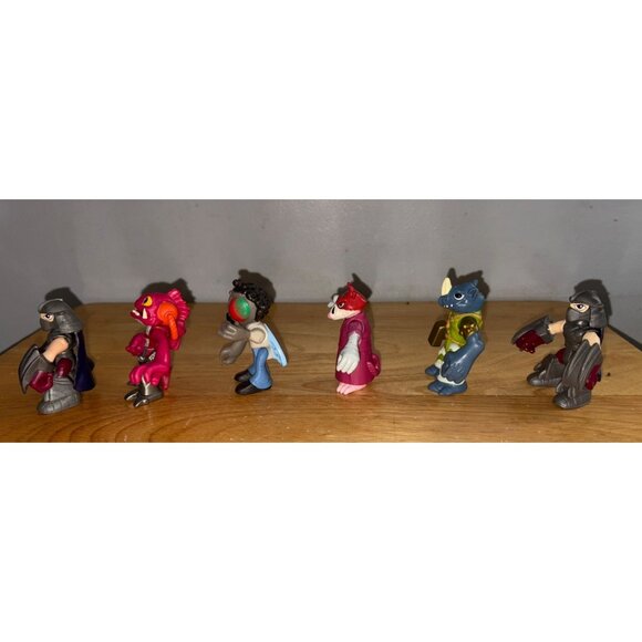 Lot of 6 Teenage Mutant Ninja Turtles TMNT Half Shell Imaginex Playmates Action - Picture 2 of 11